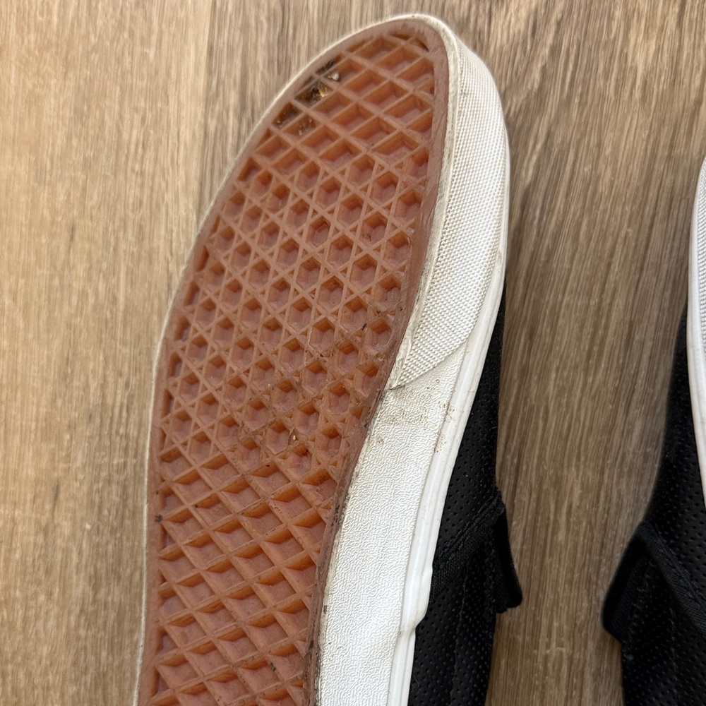Vans Women’s Black Classic Slip-On Sneakers - Picture 4 of 7